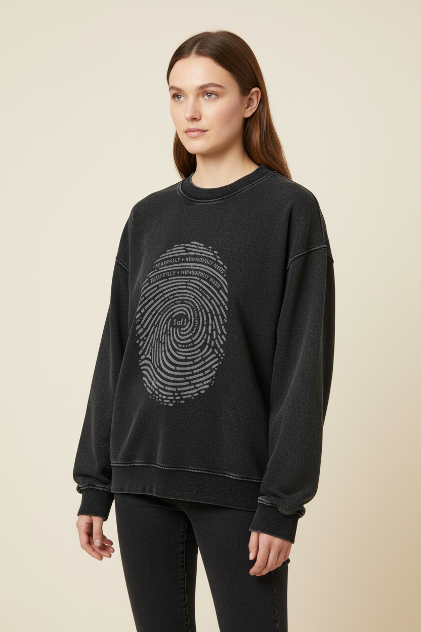 Fearfully+Wonderfully Made Embroided Insignia Vintage Sweatshirt (Oversized / Unisex)